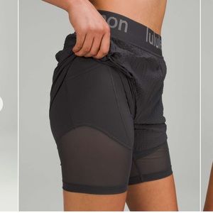 Lululemon Logo Waistband Shorts